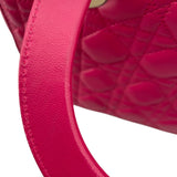 クリスチャン・ディオール Christian Dior レディディオールミディアム ピンク GD金具 カナージュ レディース ハンドバッグ