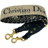 クリスチャン・ディオール Christian Dior サドルバッグ ミニ ネイビー GD金具 オブリークキャンバス レディース ショルダーバッグ