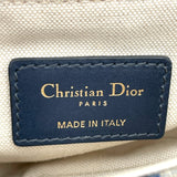 クリスチャン・ディオール Christian Dior サドルバッグ ミニ ネイビー GD金具 オブリークキャンバス レディース ショルダーバッグ