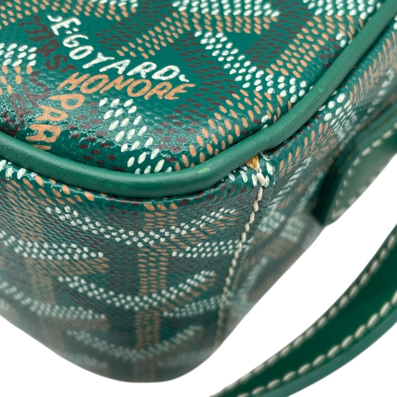 ゴヤール GOYARD カップヴェールPM グリーン コーティングキャンバス レディース ショルダーバッグ