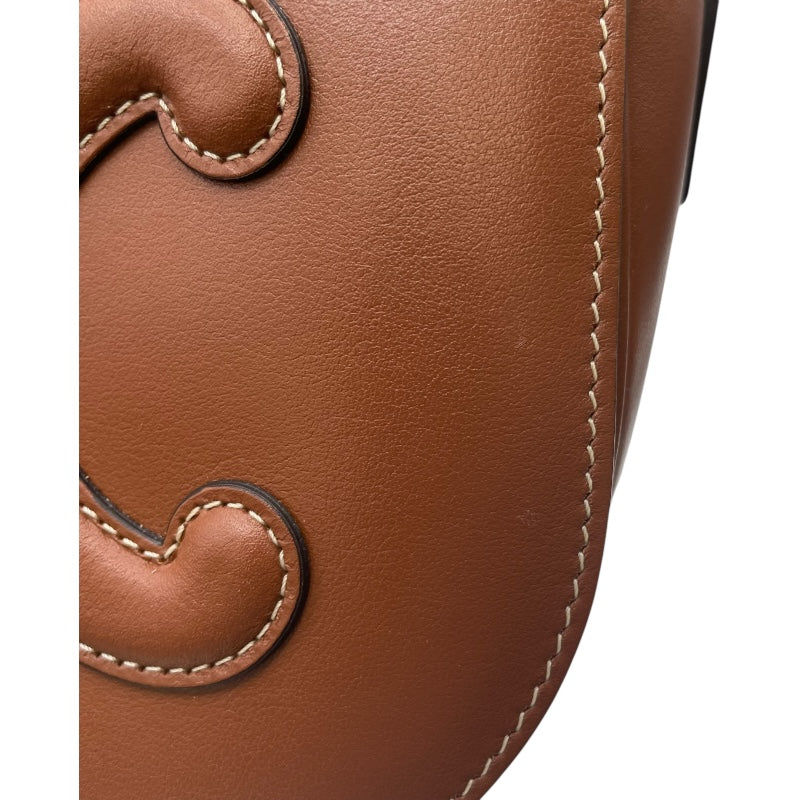 セリーヌ CELINE フォルコキュイルトリオンフ ショルダー 198263 ブラウン カーフ レディース ショルダーバッグ