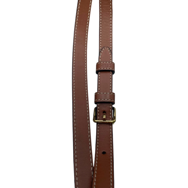 セリーヌ CELINE トリオンフタンブール スモール 195642 ブラウン PVC/レザー レディース ショルダーバッグ