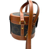 セリーヌ CELINE トリオンフタンブール スモール 195642 ブラウン PVC/レザー レディース ショルダーバッグ