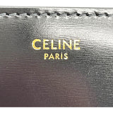 セリーヌ CELINE クラシックトリオンフショルダーバッグ 187363 ブラック シャイニーカーフ レディース ショルダーバッグ