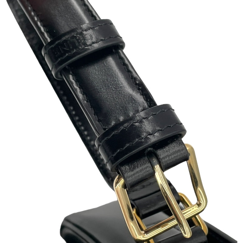 セリーヌ CELINE クラシックトリオンフショルダーバッグ 187363 ブラック シャイニーカーフ レディース ショルダーバッグ
