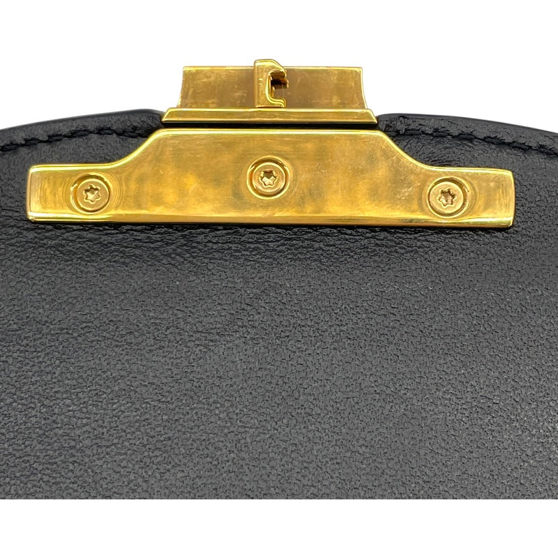 セリーヌ CELINE ティーン ブザス トリオンフショルダー 110413 ブラック シャイニーカーフ レディース ショルダーバッグ