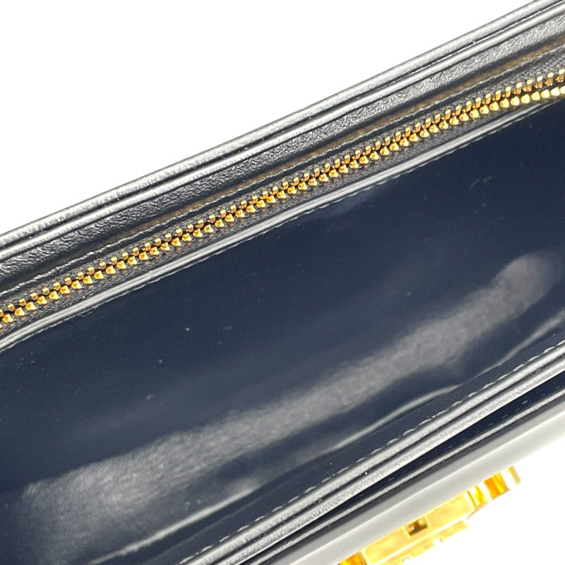 セリーヌ CELINE ティーン ブザス トリオンフショルダー 110413 ブラック シャイニーカーフ レディース ショルダーバッグ