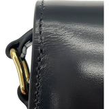 セリーヌ CELINE ティーン ブザス トリオンフショルダー 110413 ブラック シャイニーカーフ レディース ショルダーバッグ