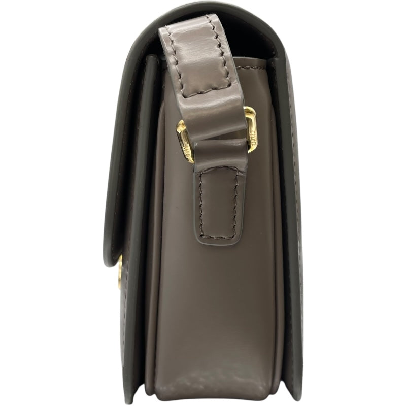 セリーヌ CELINE ティーントリオンフショルダーバッグ 188423 グレー GD金具 シャイニーカーフ レディース ショルダーバッグ