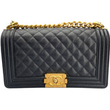 シャネル CHANEL ボーイシャネル25 A67086 ブラック キャビアスキン レディース ショルダーバッグ