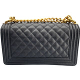 シャネル CHANEL ボーイシャネル25 A67086 ブラック キャビアスキン レディース ショルダーバッグ