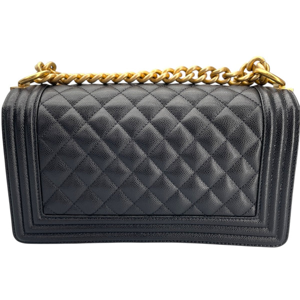 シャネル CHANEL ボーイシャネル25 A67086 ブラック キャビアスキン レディース ショルダーバッグ
