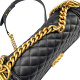シャネル CHANEL ボーイシャネル25 A67086 ブラック キャビアスキン レディース ショルダーバッグ