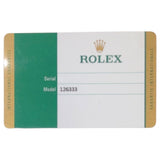 ロレックス ROLEX デイトジャスト41 126333 アイボリー k18YG×SS メンズ 腕時計