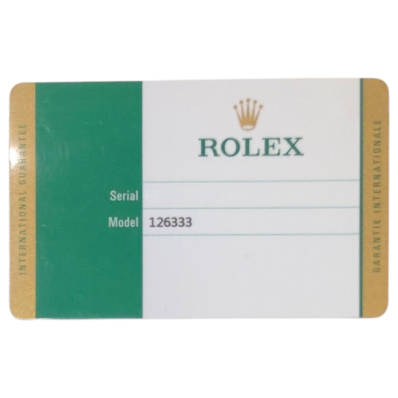 ロレックス ROLEX デイトジャスト41 126333 アイボリー k18YG×SS メンズ 腕時計