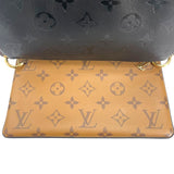 ルイ・ヴィトン LOUIS VUITTON ポシェット・LV3 M45412 ブラウン/ブラック モノグラム/モノグラム・リバース/ラム レディース ショルダーバッグ