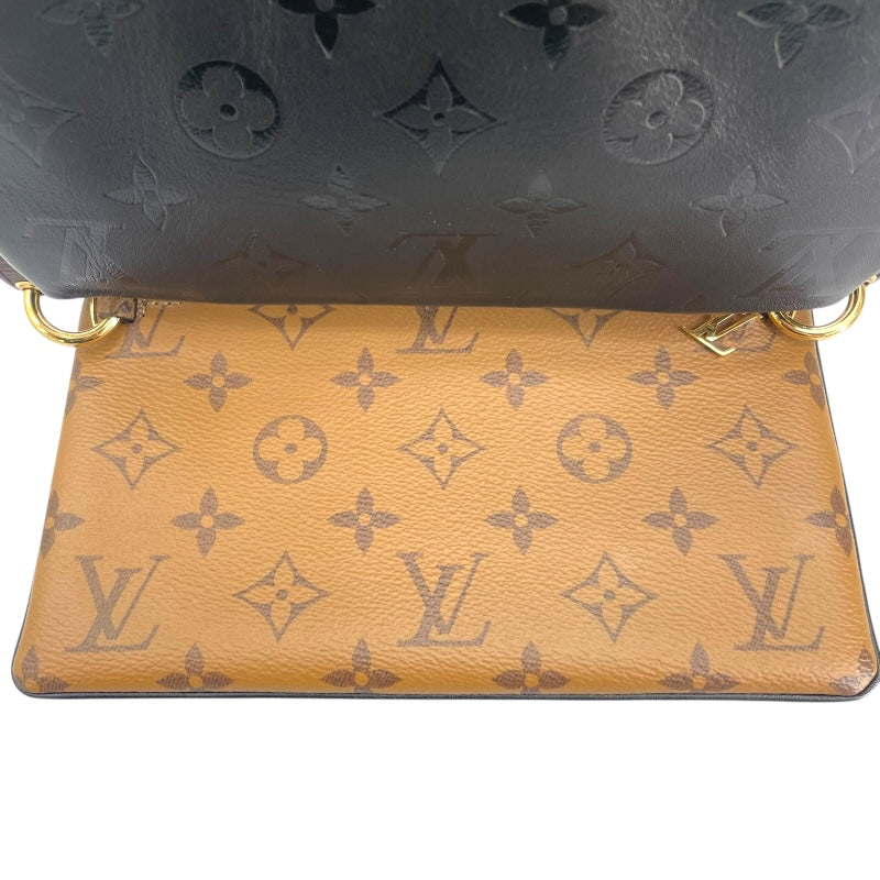 ルイ・ヴィトン LOUIS VUITTON ポシェット・LV3 M45412 ブラウン/ブラック モノグラム/モノグラム・リバース/ラム レディース ショルダーバッグ
