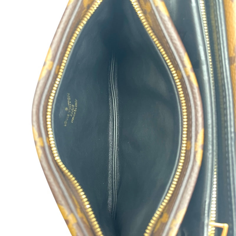 ルイ・ヴィトン LOUIS VUITTON ポシェット・LV3 M45412 ブラウン/ブラック モノグラム/モノグラム・リバース/ラム レディース ショルダーバッグ