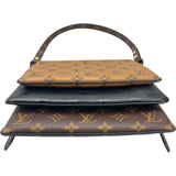 ルイ・ヴィトン LOUIS VUITTON ポシェット・LV3 M45412 ブラウン/ブラック モノグラム/モノグラム・リバース/ラム レディース ショルダーバッグ