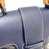 ゴヤール GOYARD サイゴン ミニ ブルー SV金具 コーティングキャンバス/レザー レディース ハンドバッグ