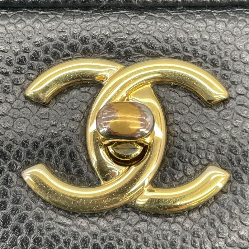 シャネル CHANEL マトラッセ30 A58600　16番台 ブラック GD金具 キャビアスキン レディース ショルダーバッグ