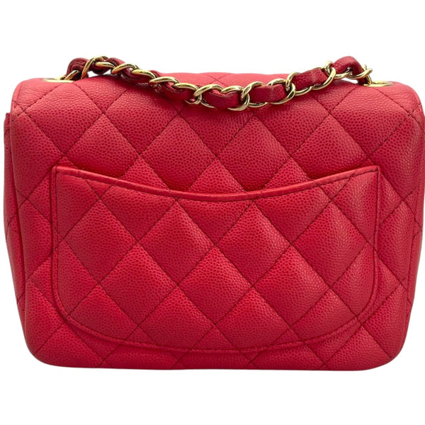 シャネル CHANEL ミニマトラッセ18 A35200 23番台 ピンク GD金具 キャビアスキン レディース ショルダーバッグ