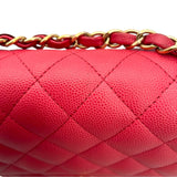 シャネル CHANEL ミニマトラッセ18 A35200 23番台 ピンク GD金具 キャビアスキン レディース ショルダーバッグ