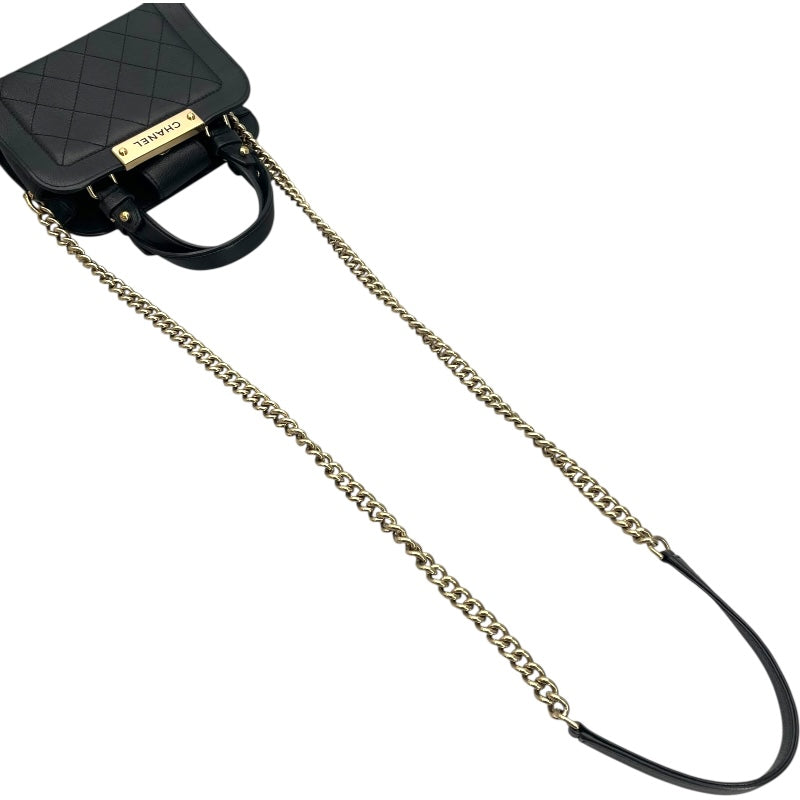 シャネル CHANEL マトラッセスモールチェーンショルダー A93731 23番台 ブラック GD金具 キャビアスキン レディース ショルダーバッグ