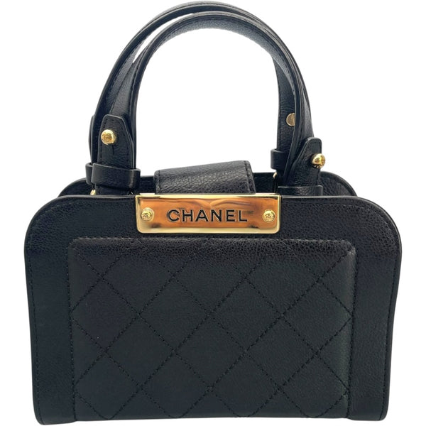 シャネル CHANEL マトラッセスモールチェーンショルダー A93731 23番台 ブラック GD金具 キャビアスキン レディース ショルダーバッグ