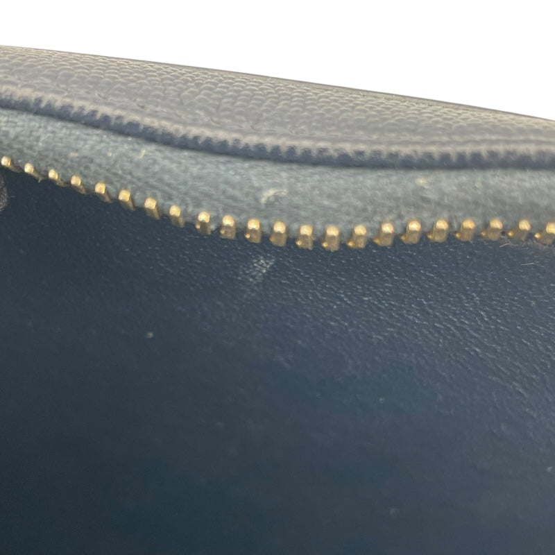 シャネル CHANEL CCフィリグリーバニティバッグ A93342　26番台 ネイビー GD金具 キャビアスキン レディース ショルダーバッグ
