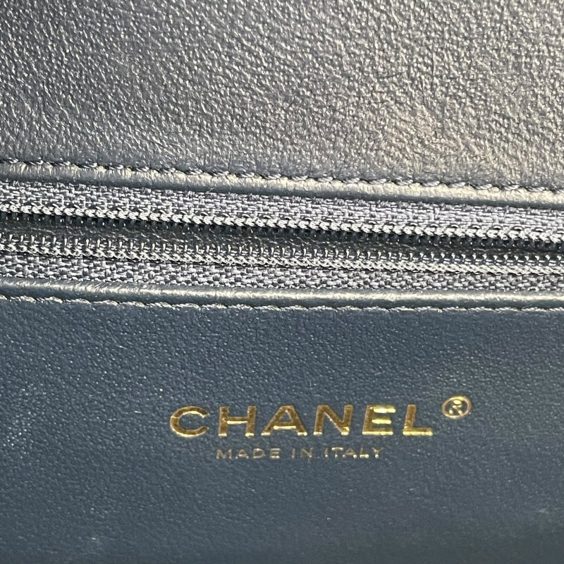シャネル CHANEL CCフィリグリーバニティバッグ A93342　26番台 ネイビー GD金具 キャビアスキン レディース ショルダーバッグ