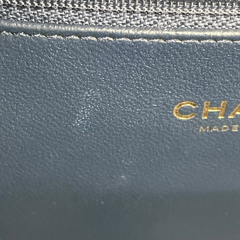 シャネル CHANEL CCフィリグリーバニティバッグ A93342　26番台 ネイビー GD金具 キャビアスキン レディース ショルダーバッグ