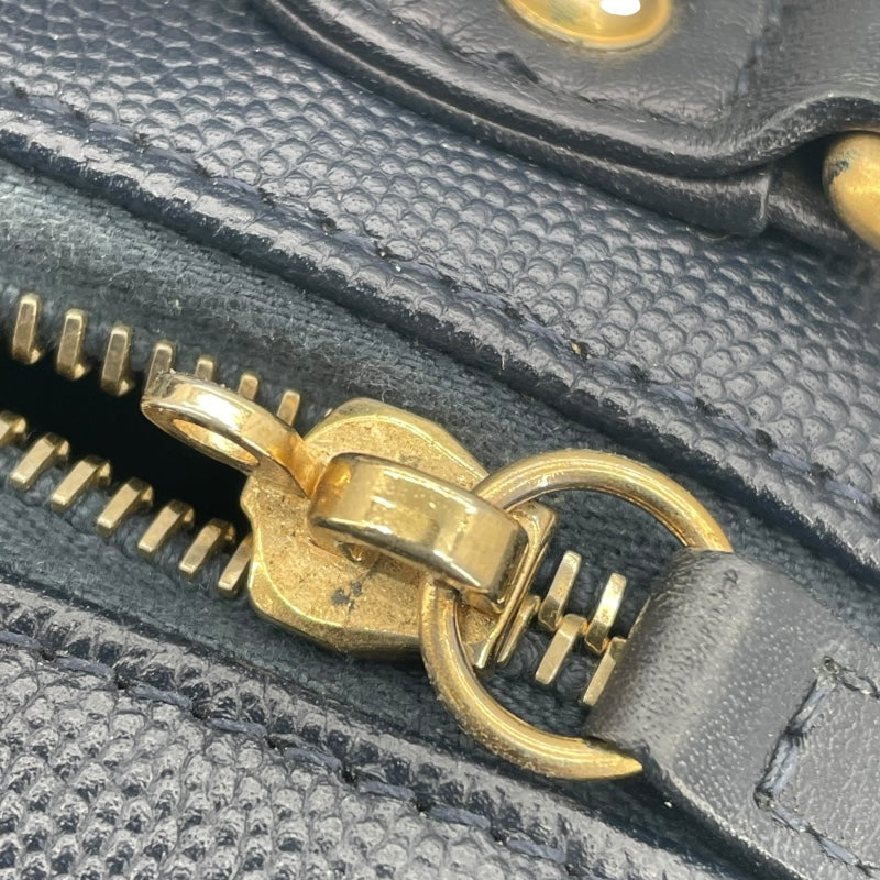 シャネル CHANEL CCフィリグリーバニティバッグ A93342　26番台 ネイビー GD金具 キャビアスキン レディース ショルダーバッグ