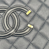 シャネル CHANEL CCフィリグリーバニティバッグ A93342　26番台 ネイビー GD金具 キャビアスキン レディース ショルダーバッグ