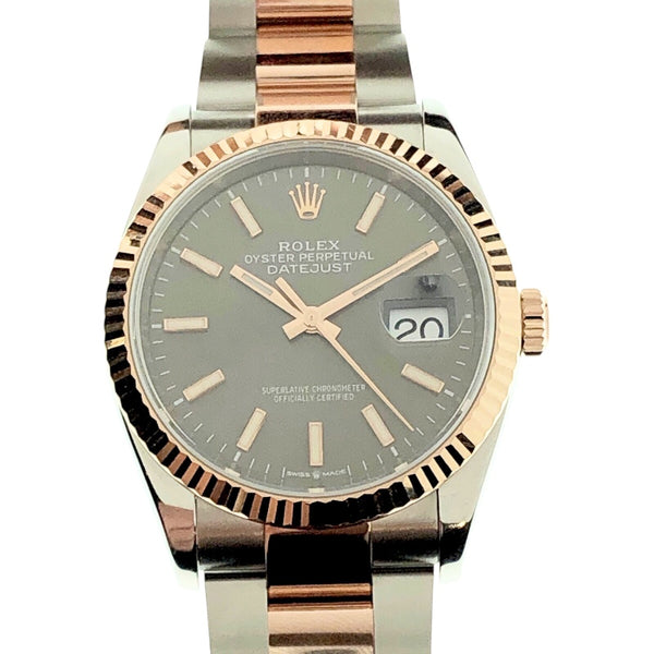 ロレックス ROLEX ﾃﾞｲﾄｼﾞｬｽﾄ36 ﾀﾞｰｸﾛｼﾞｳﾑ 126231 PG・SS メンズ 腕時計