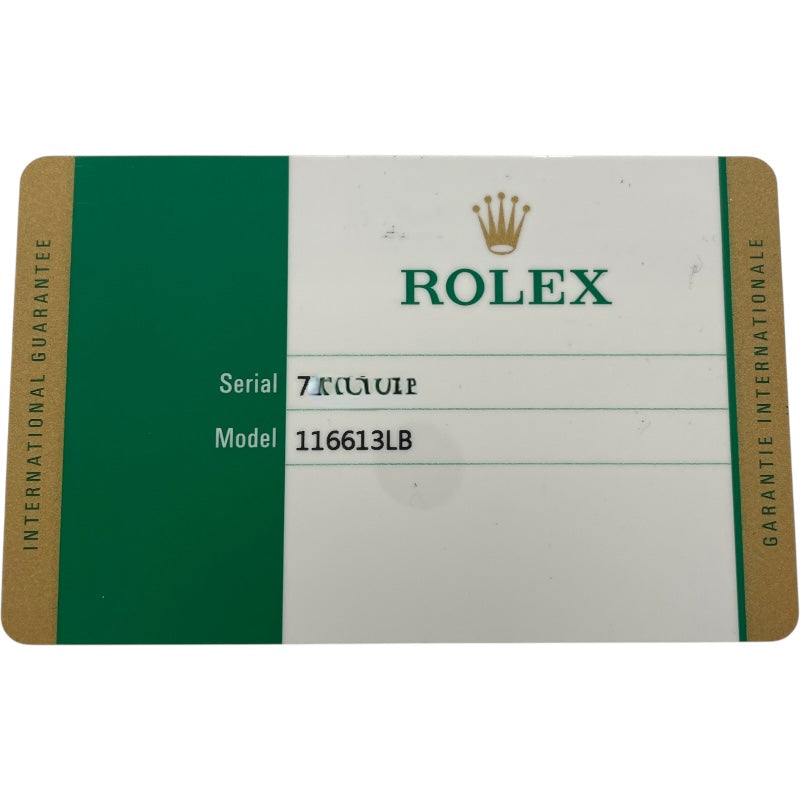 ロレックス ROLEX サブマリーナ 116613LB ブルー K18/SS メンズ 腕時計