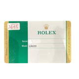 ロレックス ROLEX デイトジャスト36 ホリコン 126233G シルバーコンピューター SS×K18 メンズ 腕時計