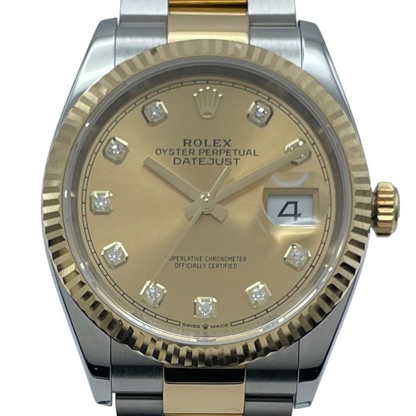 ロレックス ROLEX デイトジャスト36 ランダムシリアル 126233G ゴールド K18/SS 自動巻き メンズ 腕時計