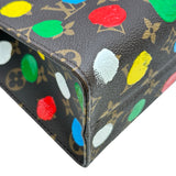 ルイ・ヴィトン LOUIS VUITTON LV×YK オンザゴーPM M46380 ブラウン モノグラム・ペインティッド・ドット レディース トートバッグ