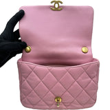 シャネル CHANEL マトラッセチェーンショルダーバッグ AS3206 ピンク/ゴールド金具 ラムスキン レディース ショルダーバッグ