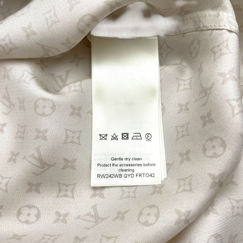 ルイ・ヴィトン LOUIS VUITTON モノグラム総柄シルクシャツ FRT042