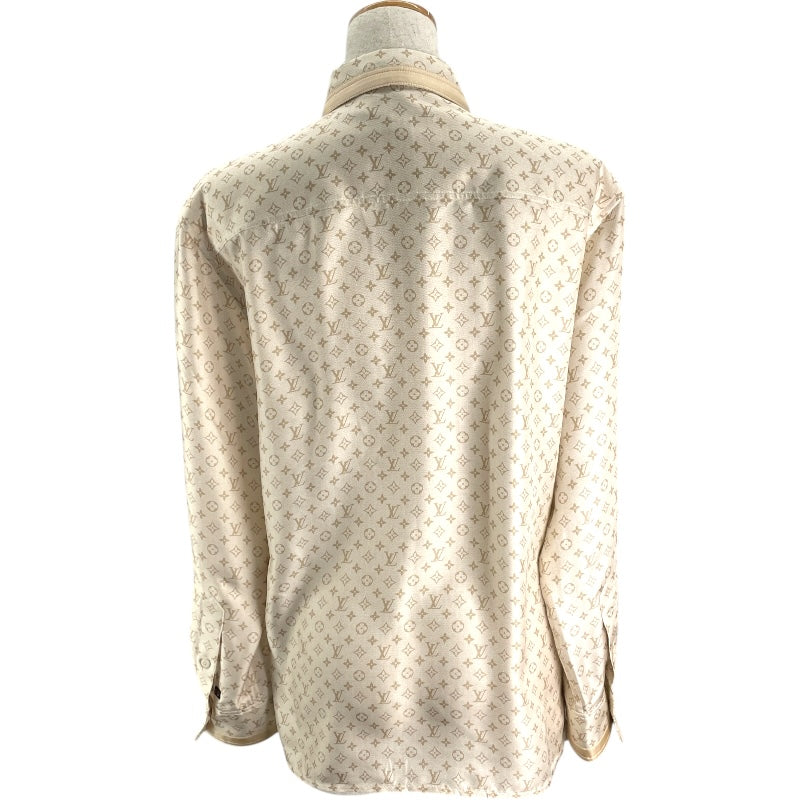 ルイ・ヴィトン LOUIS VUITTON モノグラム総柄シルクシャツ FRT042