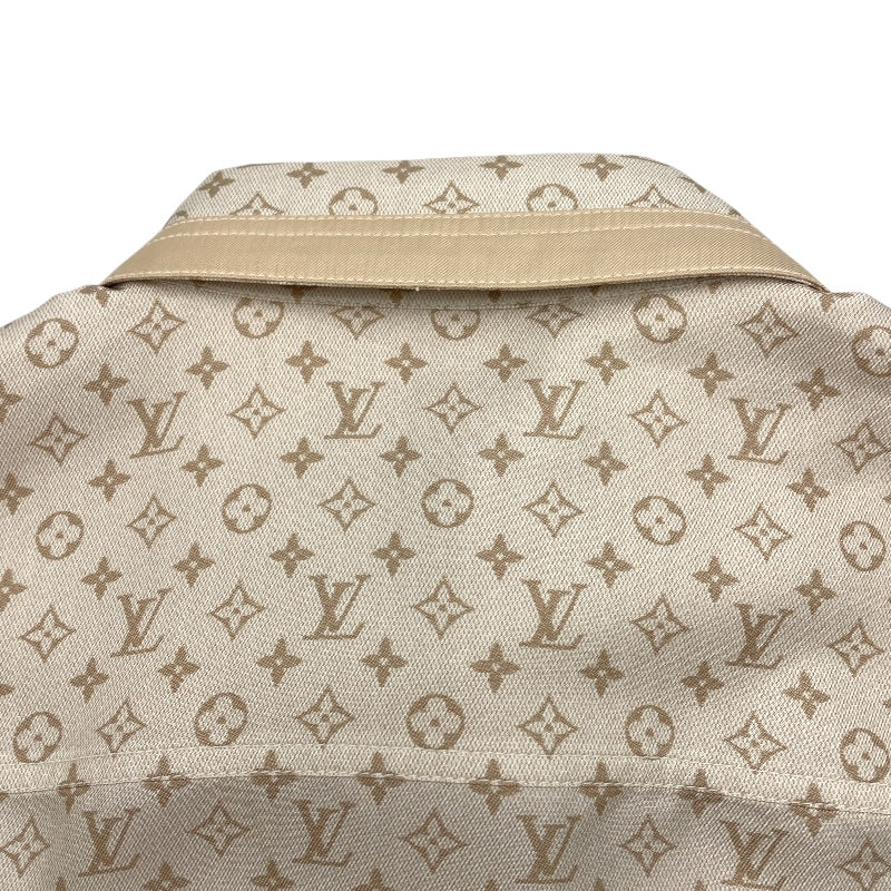 LOUIS VUITTON モノグラムタペストリー　シャツ　シルク　総柄　L ルイ・ヴィトン LOUIS VUITTON モノグラム総柄シルクシャツ FRT042