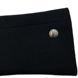 シャネル CHANEL ココマークジップアップジャケット P09353 ブラック ウール レディース ノーカラージャケット