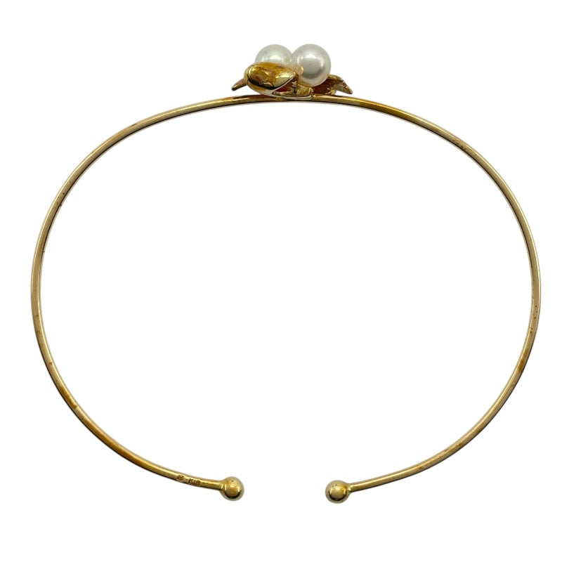 ミキモト MIKIMOTO リボンモチーフ パールブレス ゴールド K18 ジュエリー