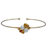 ミキモト MIKIMOTO リボンモチーフ パールブレス ゴールド K18 ジュエリー