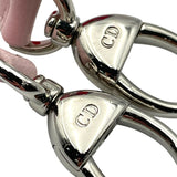 クリスチャン・ディオール Christian Dior レディディオールミディアムトリコロール ピンク・グレー SV金具 カナージュ レディース ハンドバッグ