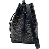 ゴヤール GOYARD プティクロ バケット ネイビー コーティングキャンバス レディース ショルダーバッグ