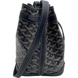 ゴヤール GOYARD プティクロ バケット ネイビー コーティングキャンバス レディース ショルダーバッグ