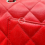 シャネル CHANEL デカマトラッセ30 A58600 19番台 レッド SV金具 キャビアスキン レディース ショルダーバッグ